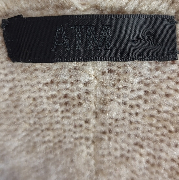 ATM Anthony Thomas Melillo Wool Blend Oversized Slouchy Cardigan Oatmeal Large - Picture 13 of 16